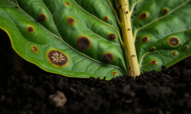 龜貝芋褐斑病終極指南：別再怪「澆水過多」，90%的病因是你看不到的「根系窒息」